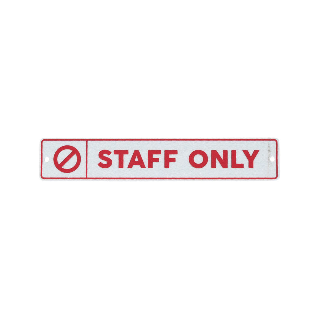 FIBER SIGN B STAFF ONLY