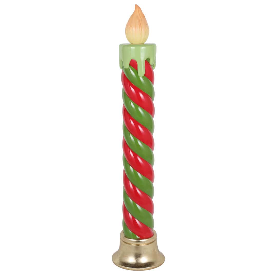 LED GRAND CANDLE GREEN/RED