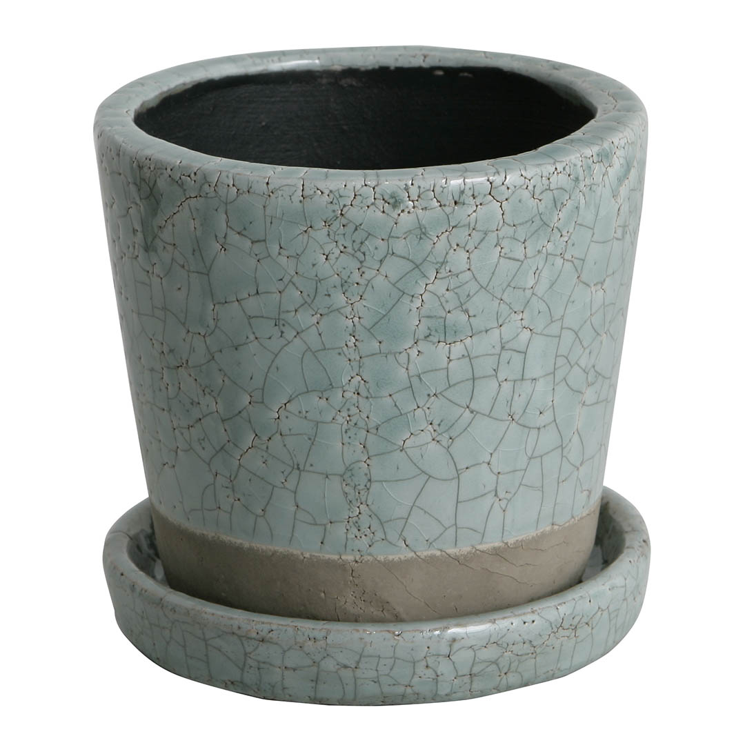 COLOR GLAZED POT CLASSIC GREEN