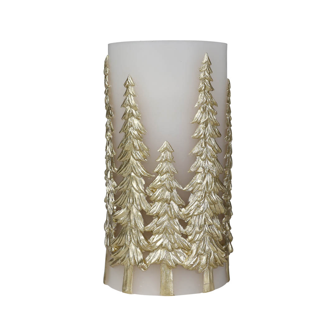 LED FOUNTAIN CANDLE TREE GOLD