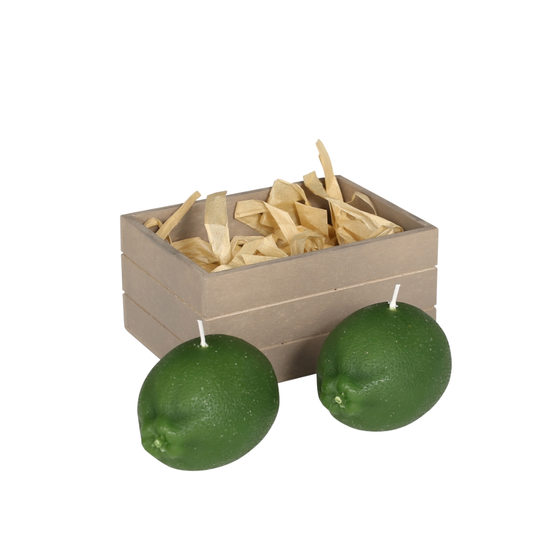 CANDLE LIME SET OF 2