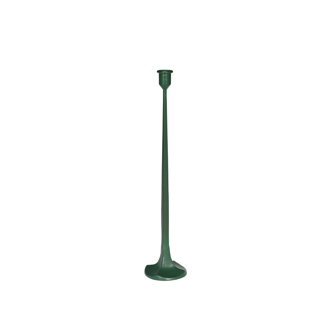 IRON CANDLE HOLDER DIAMOND GREEN L