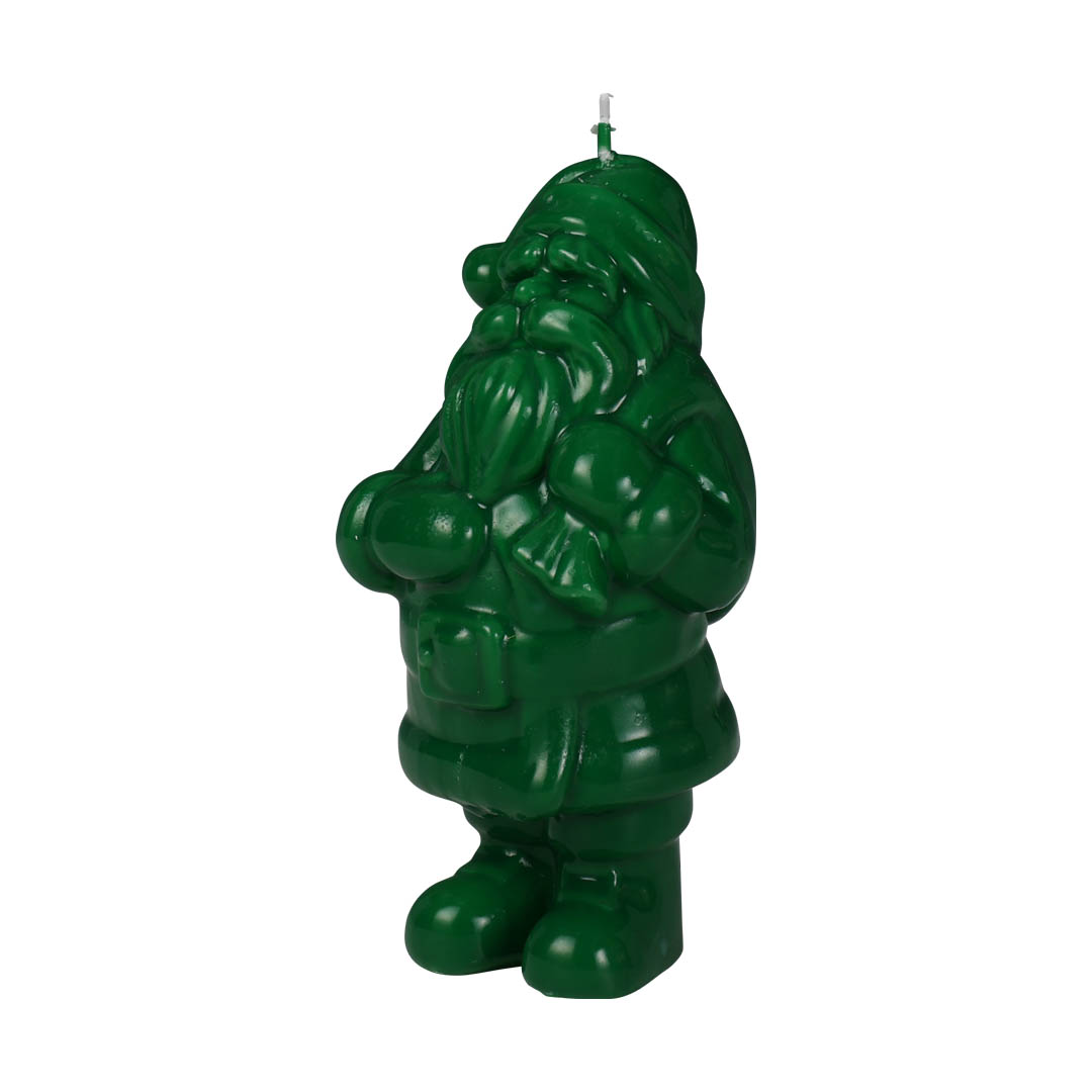CANDLE SANTA WITH PACKSACK M GREEN