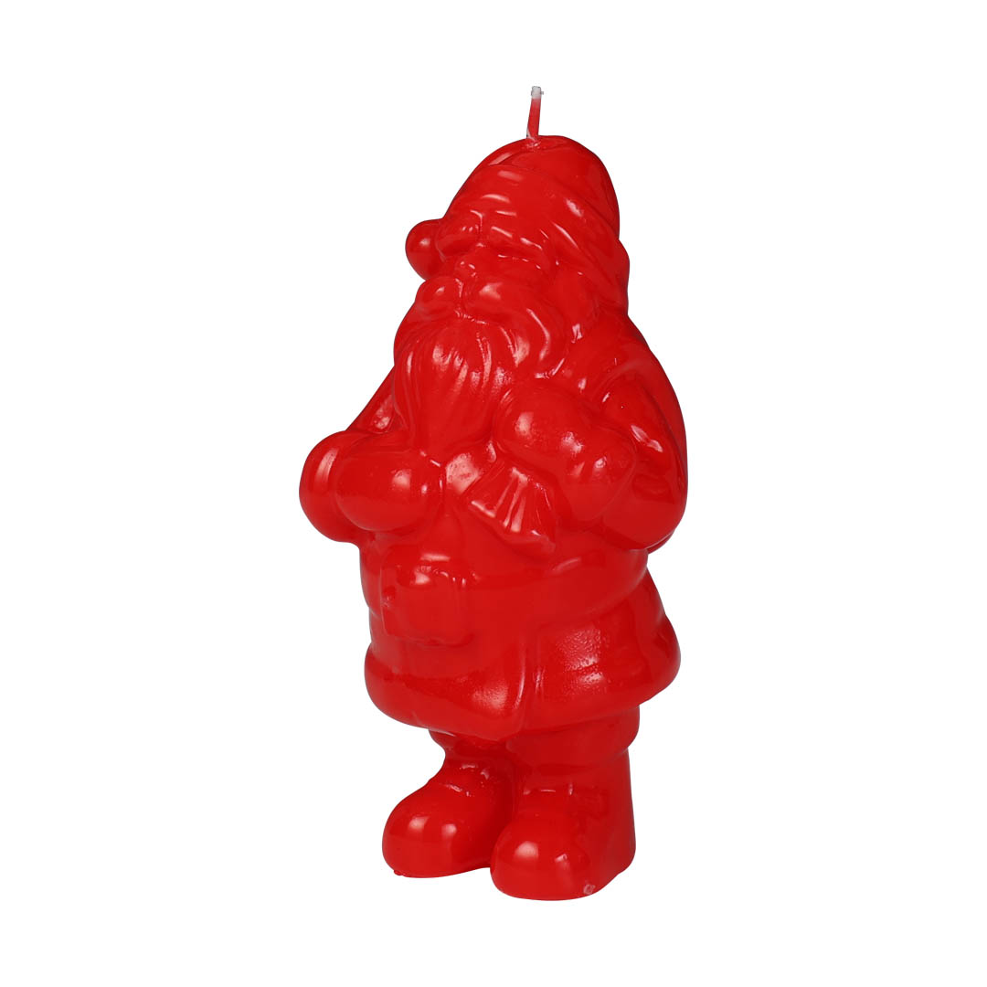 CANDLE SANTA WITH PACKSACK M RED