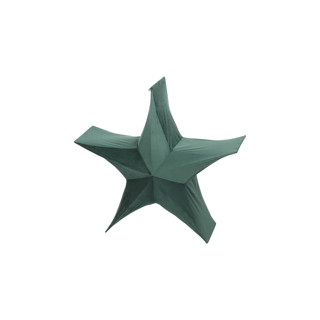 FOLDABLE FABRIC 3D STAR GREEN M