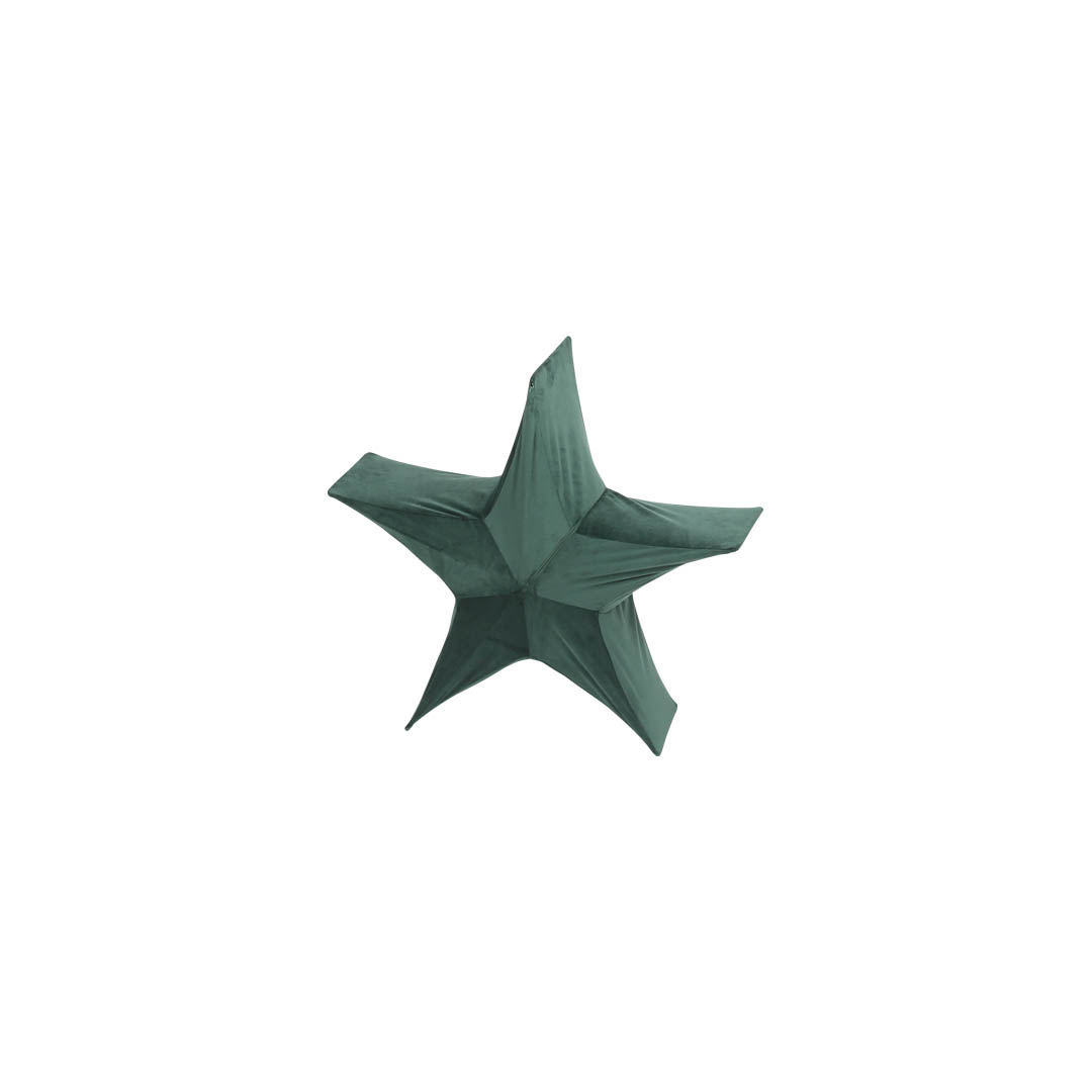 FOLDABLE FABRIC 3D STAR GREEN S