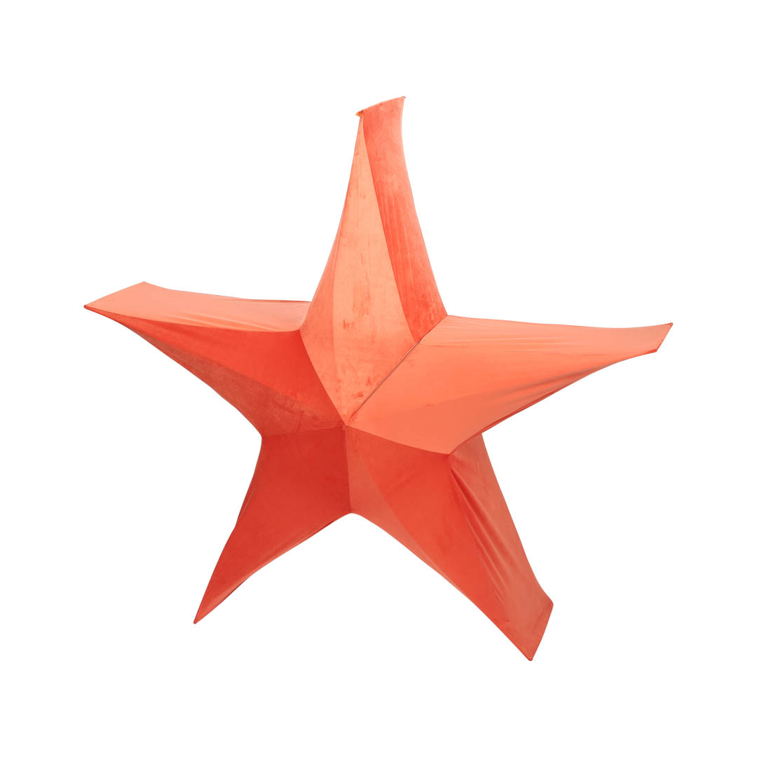 FOLDABLE FABRIC 3D STAR ORANGE XL