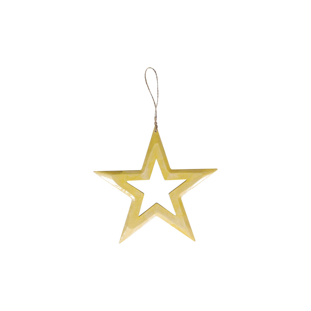 HANGING WOODEN HOLE STAR S