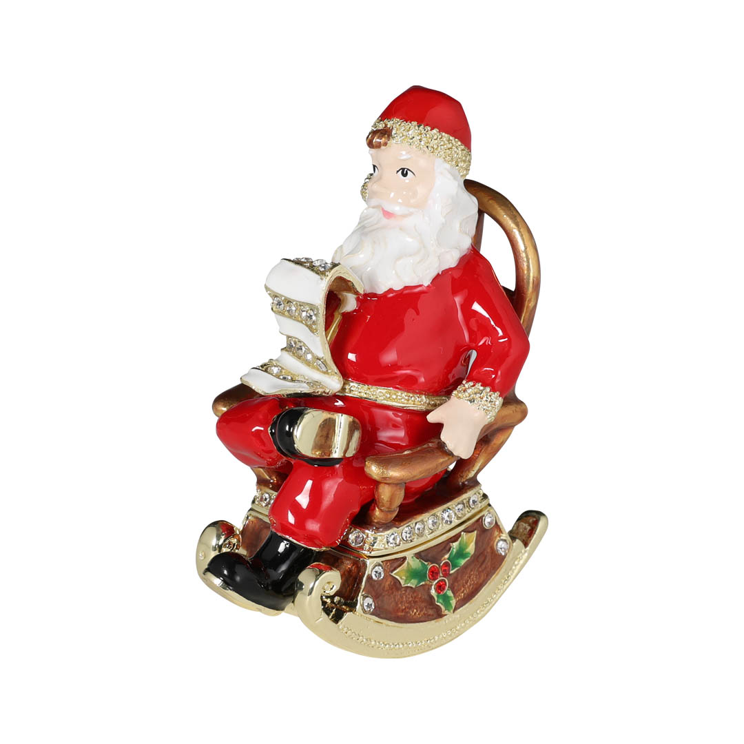 METAL TRINKET BOX OF ROCKING CHAIR