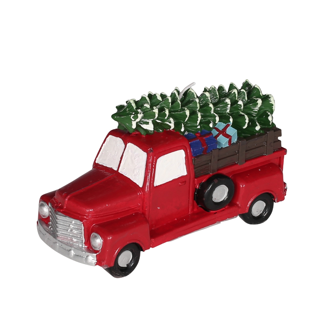 CRAFT CANDLE TRUCK CARRYING TREE