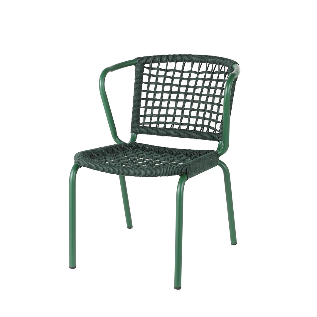 ALUMINUM ROPE CHAIR LADARN GN [PX]