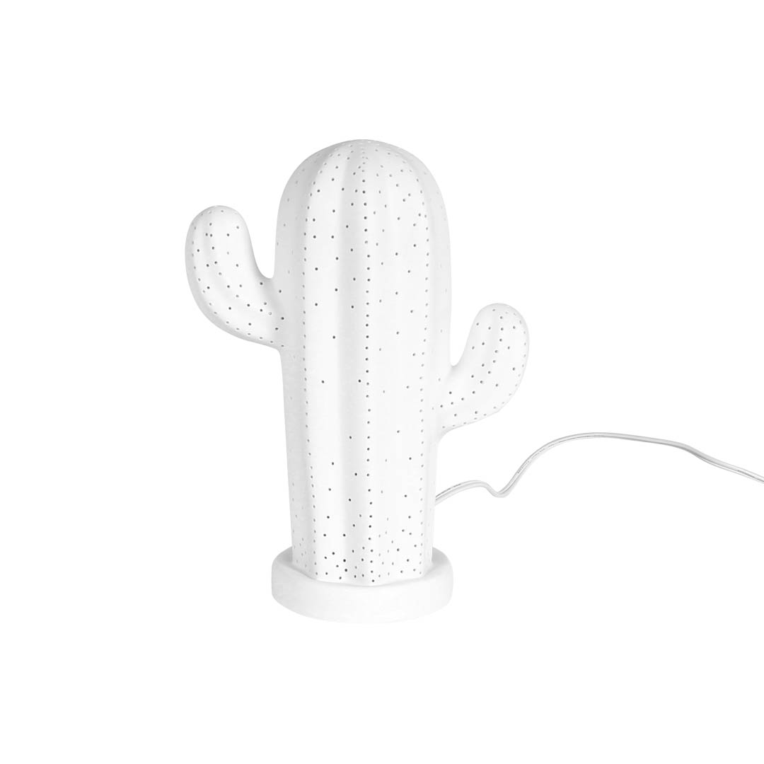 PORCELAIN CACTUS LIGHT M.WHITE