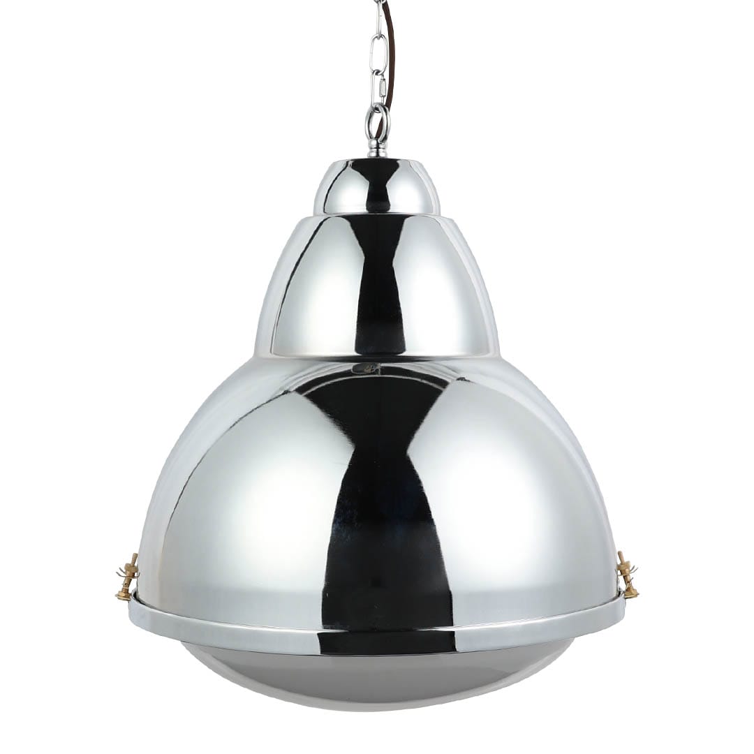 ALUMINUM WAREHOUSE LAMP L/CHROME