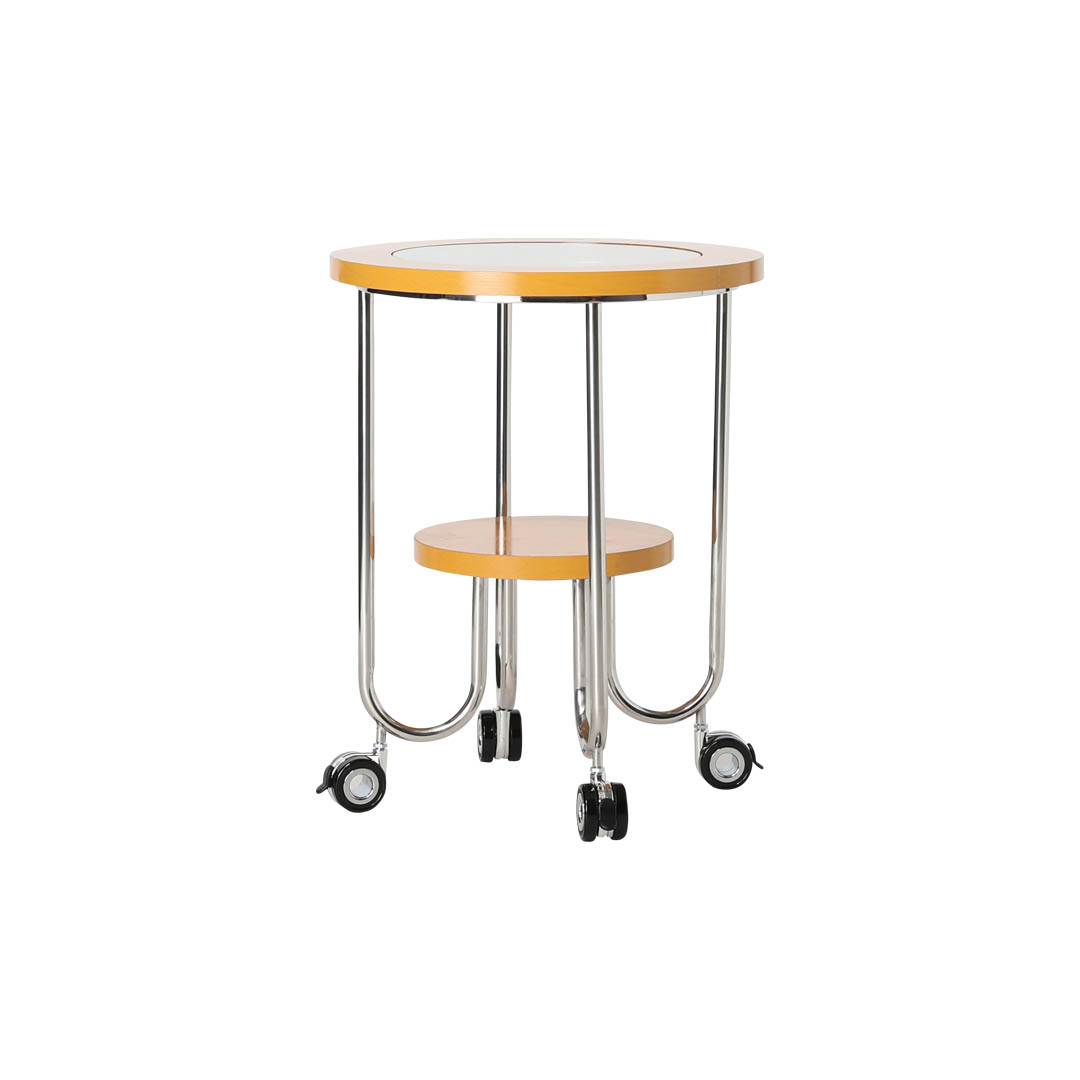 SIDE TABLE WITH CASTER MAPLE［PX］
