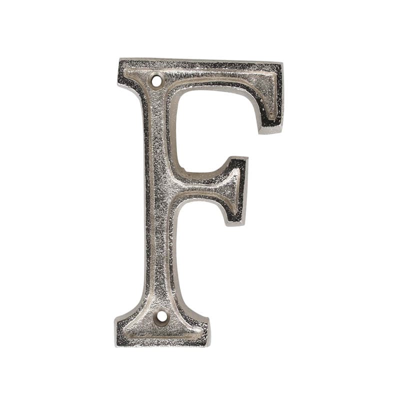 METAL LETTER 105 SILVER ''F''