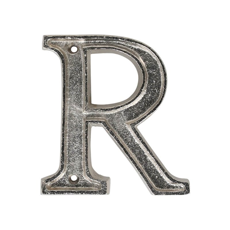METAL LETTER 105 SILVER ''R''