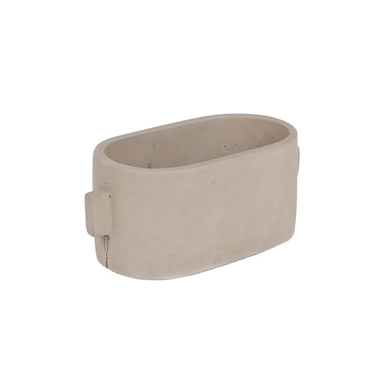 CEMENT OVAL PLANTER S