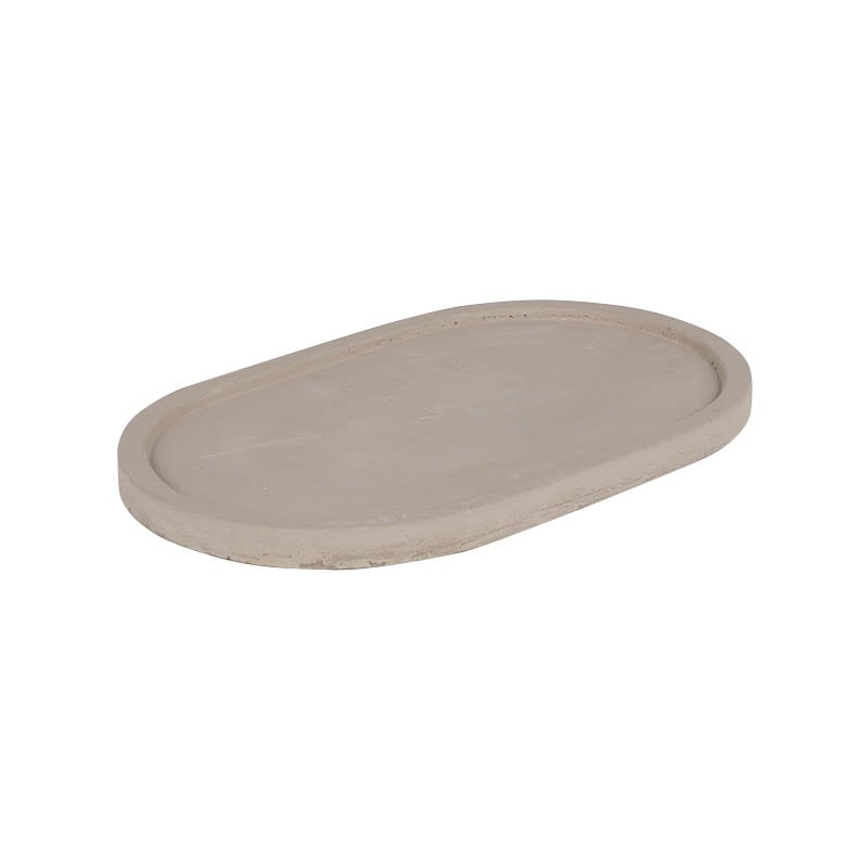 CEMENT OVAL SAUCER M
