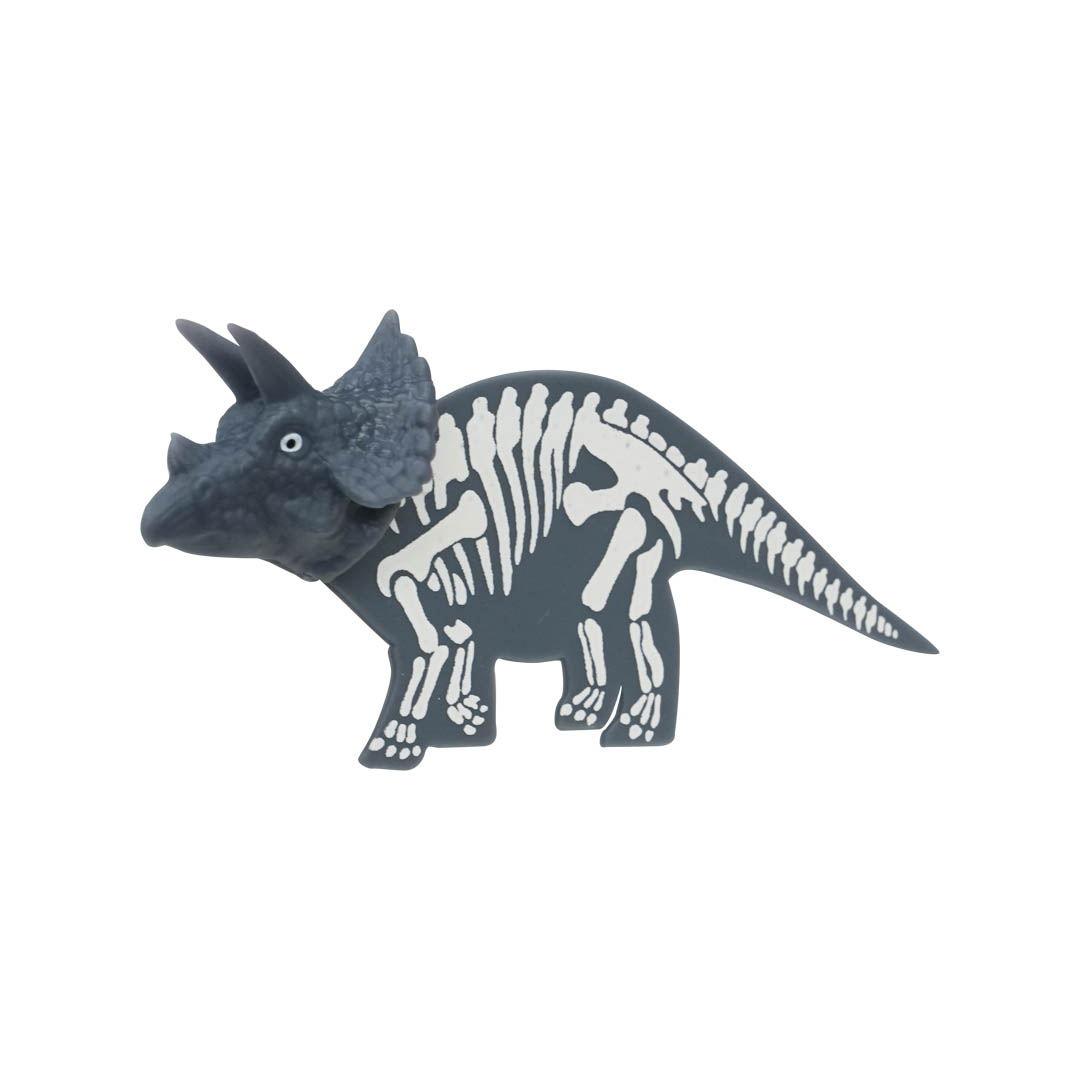 BOOKMARK TRICERATOPS GRAY