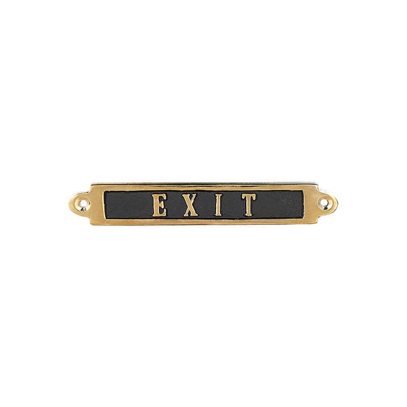 BRASS SIGN EXIT