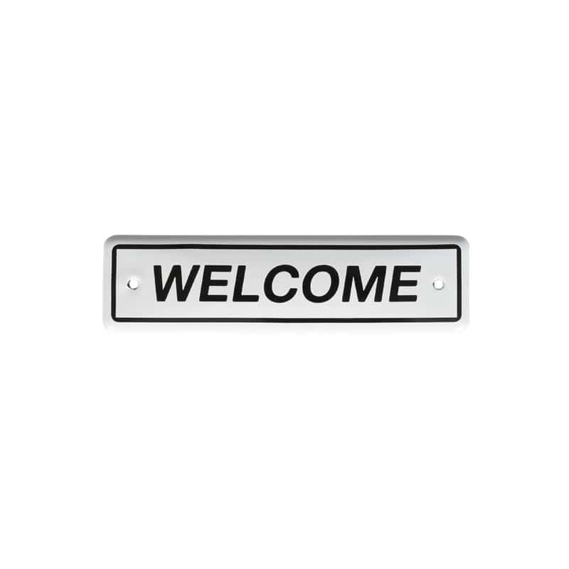 ENAMELED SIGN WELCOME
