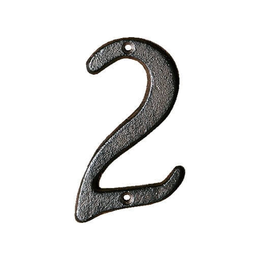 IRON NUMBER ''2'' RUSTED