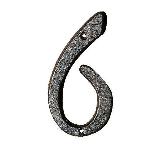 IRON NUMBER ''6/9'' RUSTED