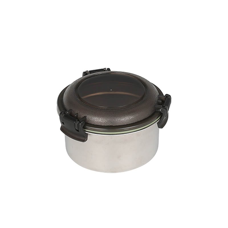 SS FOOD CONTAINER ROUND S SMOKE