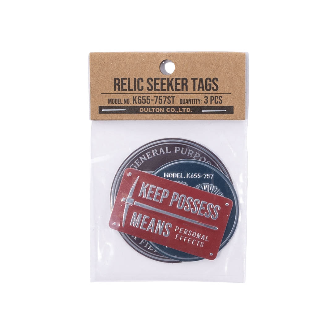 RELIC SEEKER TAGS SET OF 3