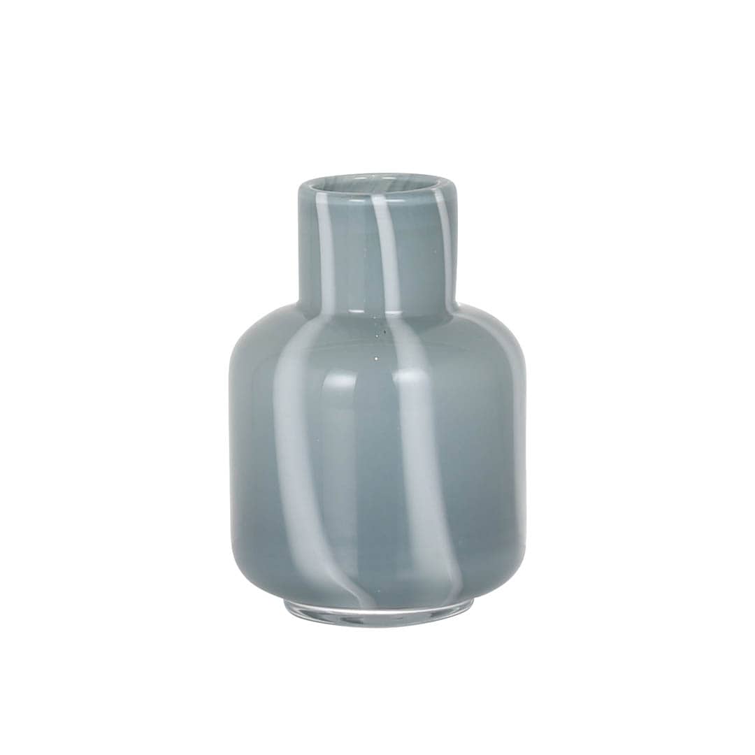 LINEA VASE GRAY BLUE