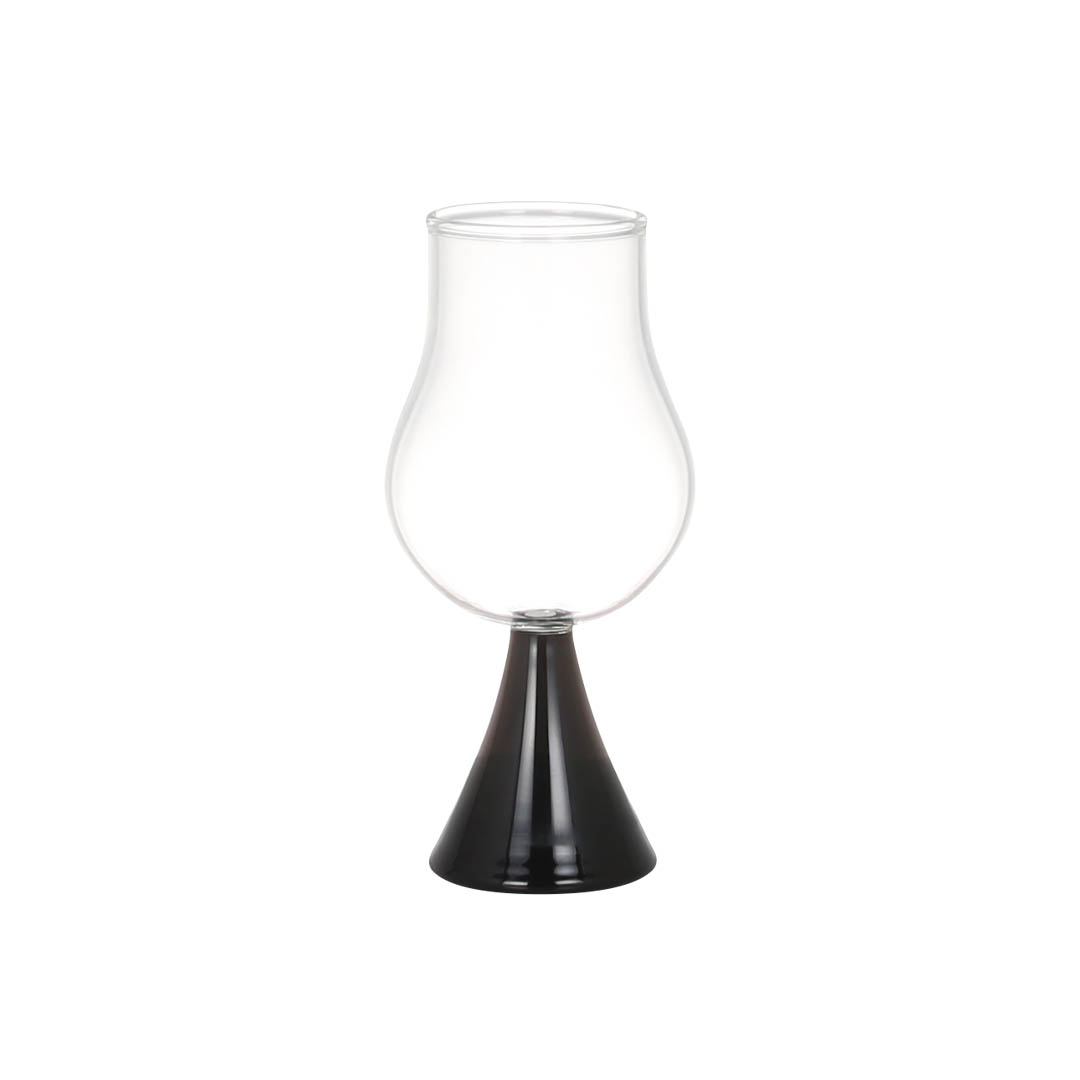 GLASS GOBLET CUIN BLACK