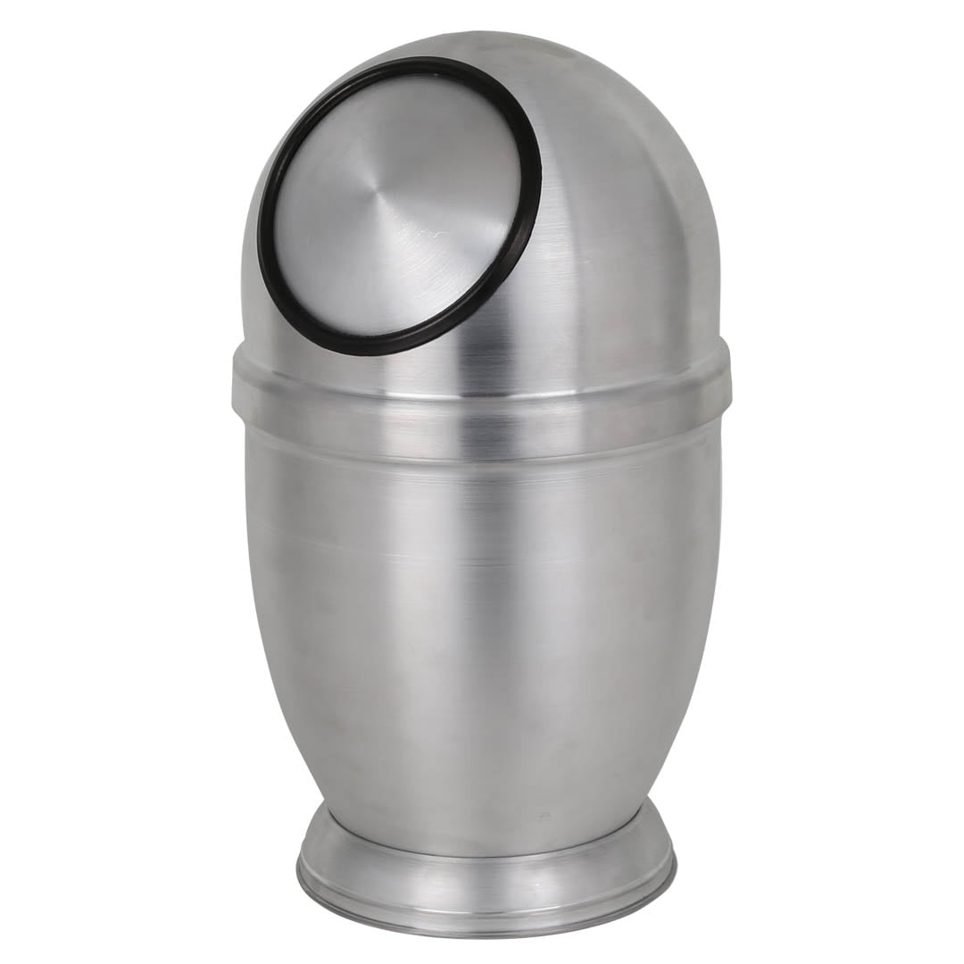 ALUMINUM DUST BIN SATIN FINISHED L