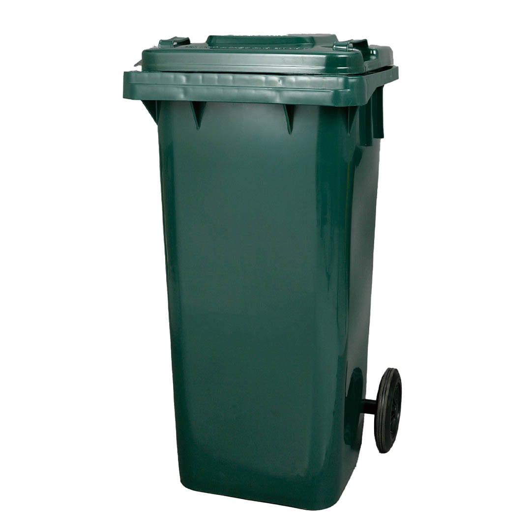 PLASTIC TRASH CAN 120L GREEN