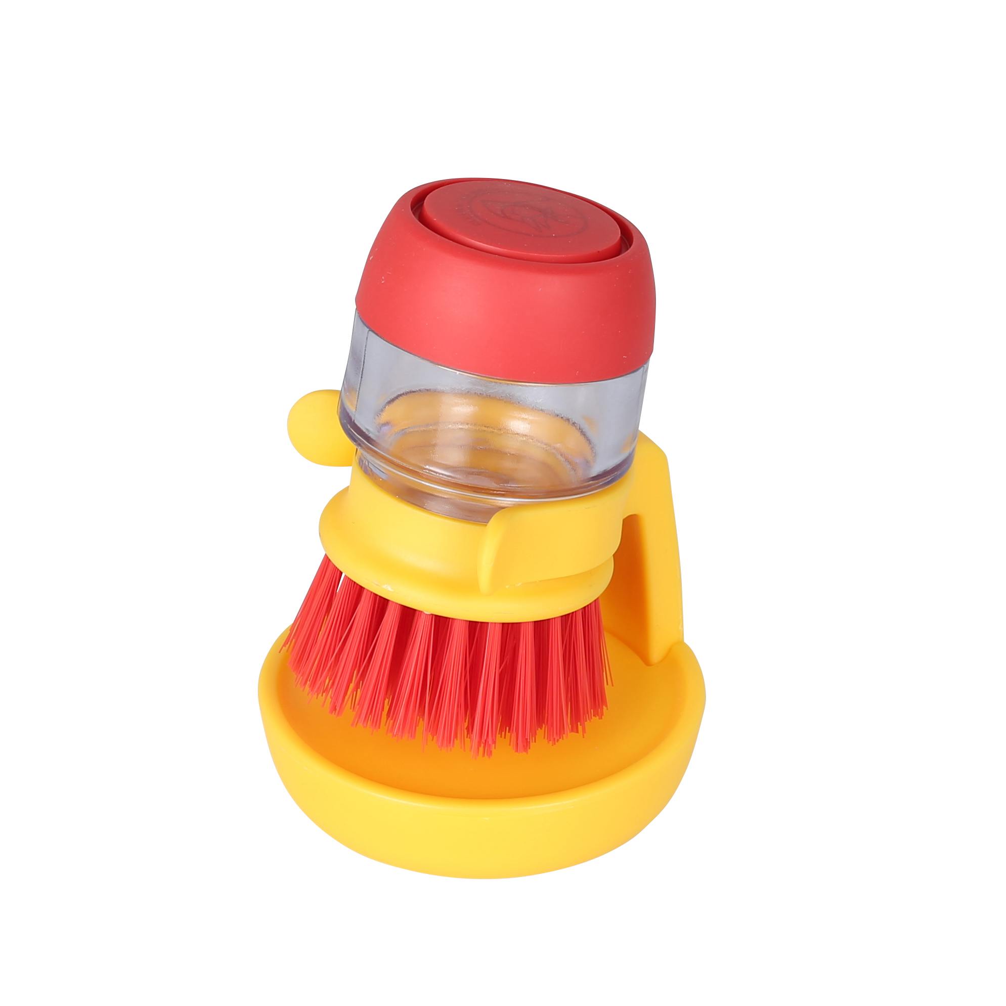 DISPENSER BRUSH W/TRAY RD＆YL