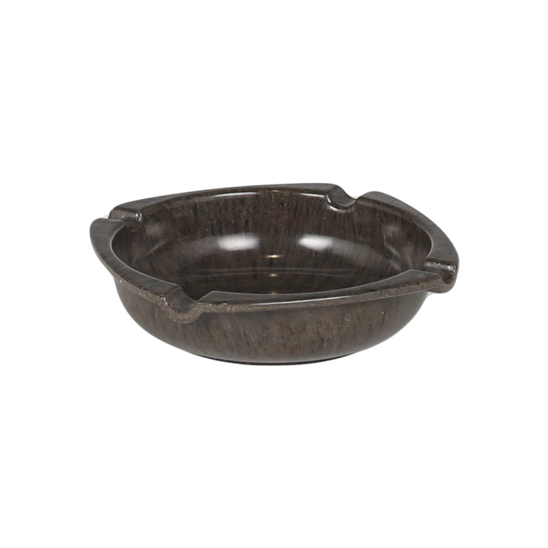 MIXED-MELAMINE  ASHTRAY GRAY