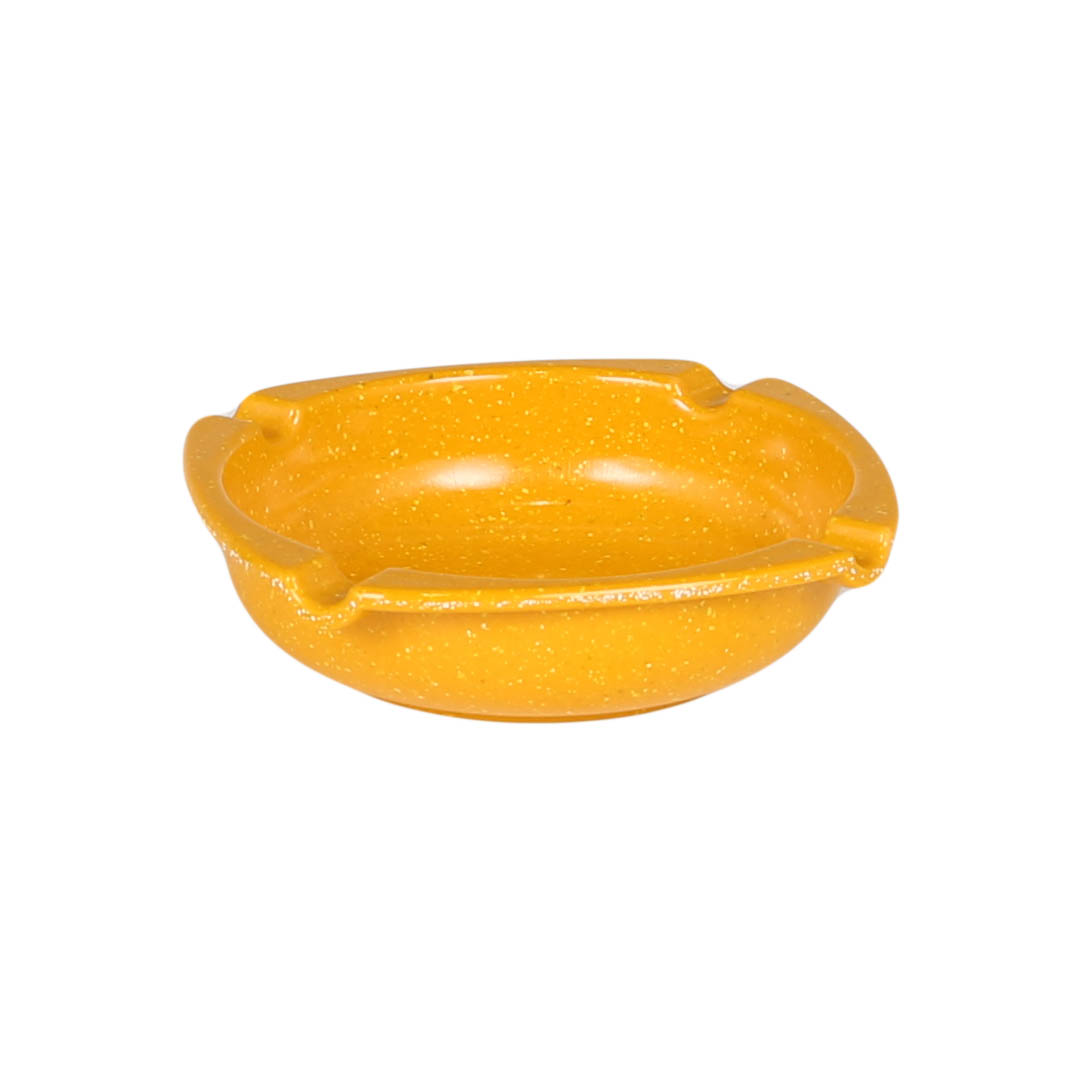 MIXED-MELAMINE  ASHTRAY YELLOW