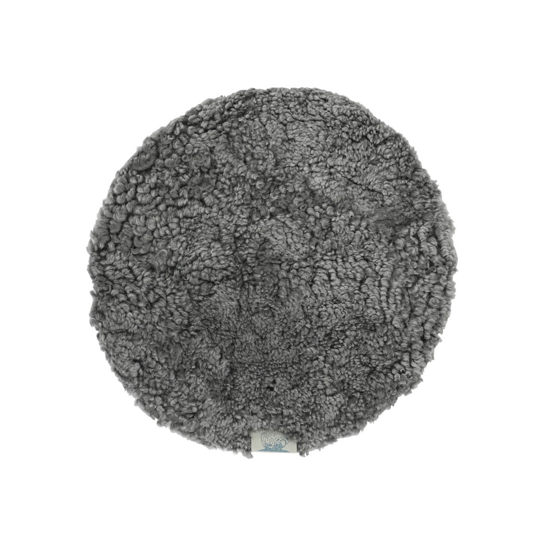 MOUTON CHAIR PAD CRIMP GRAY