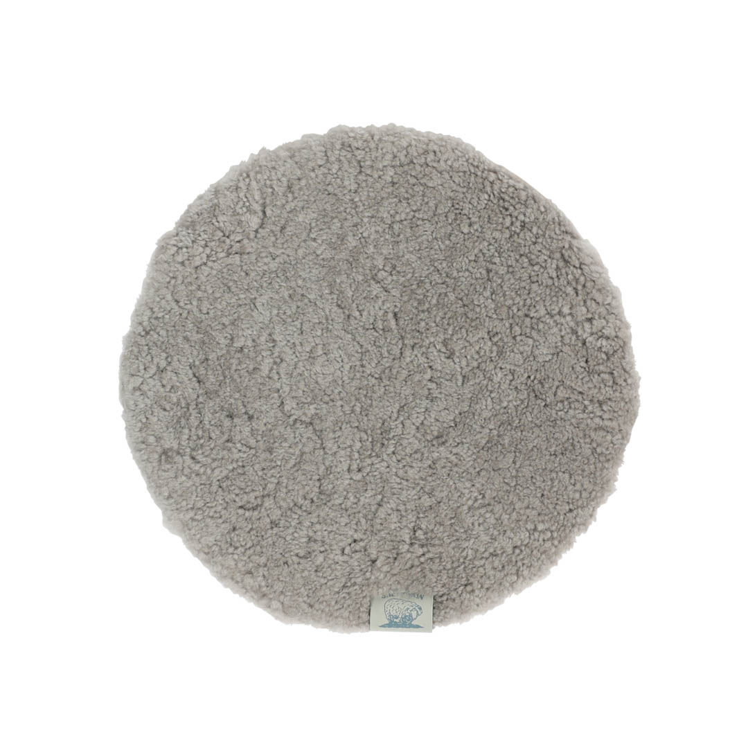 MOUTON CHAIR PAD CRIMP LIGHT GRAY