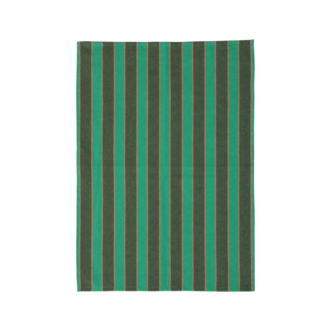 KITCHEN CLOTH BORDER BR/GN