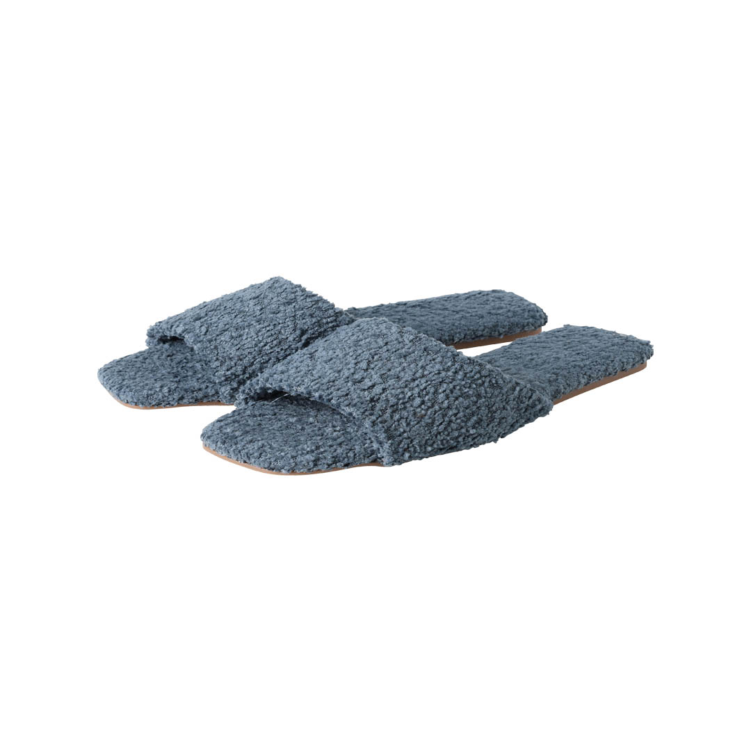 DURA-SOLE SLIPPERS WOMEN CURLY BLUE
