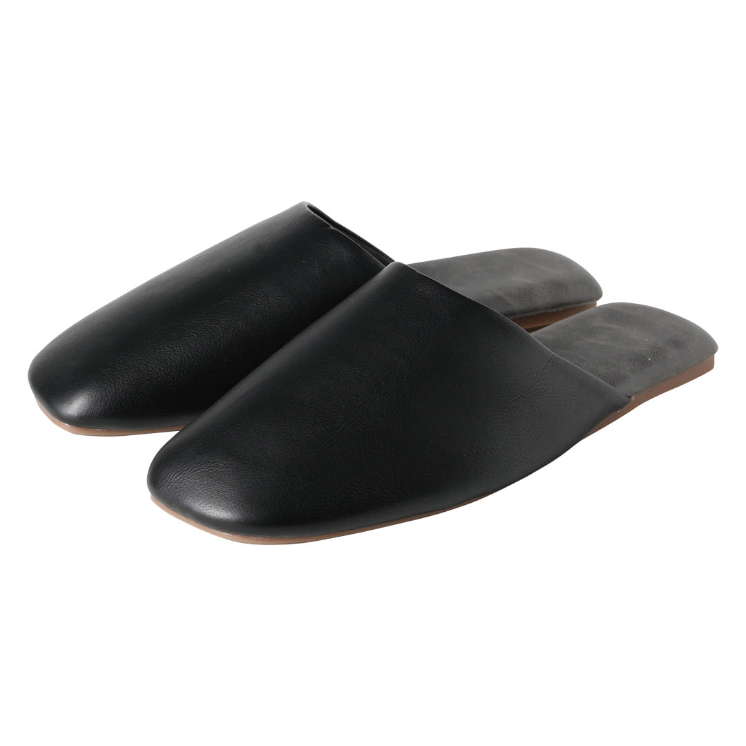 DURA-SOLE SLIPPERS MEN CALMER　BLACK