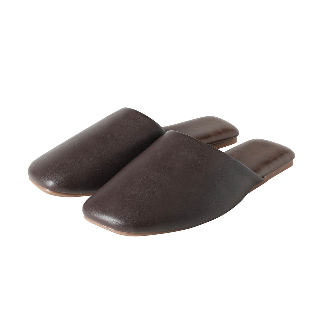DURA-SOLE SLIPPERS WOMEN CALMER　D.BR
