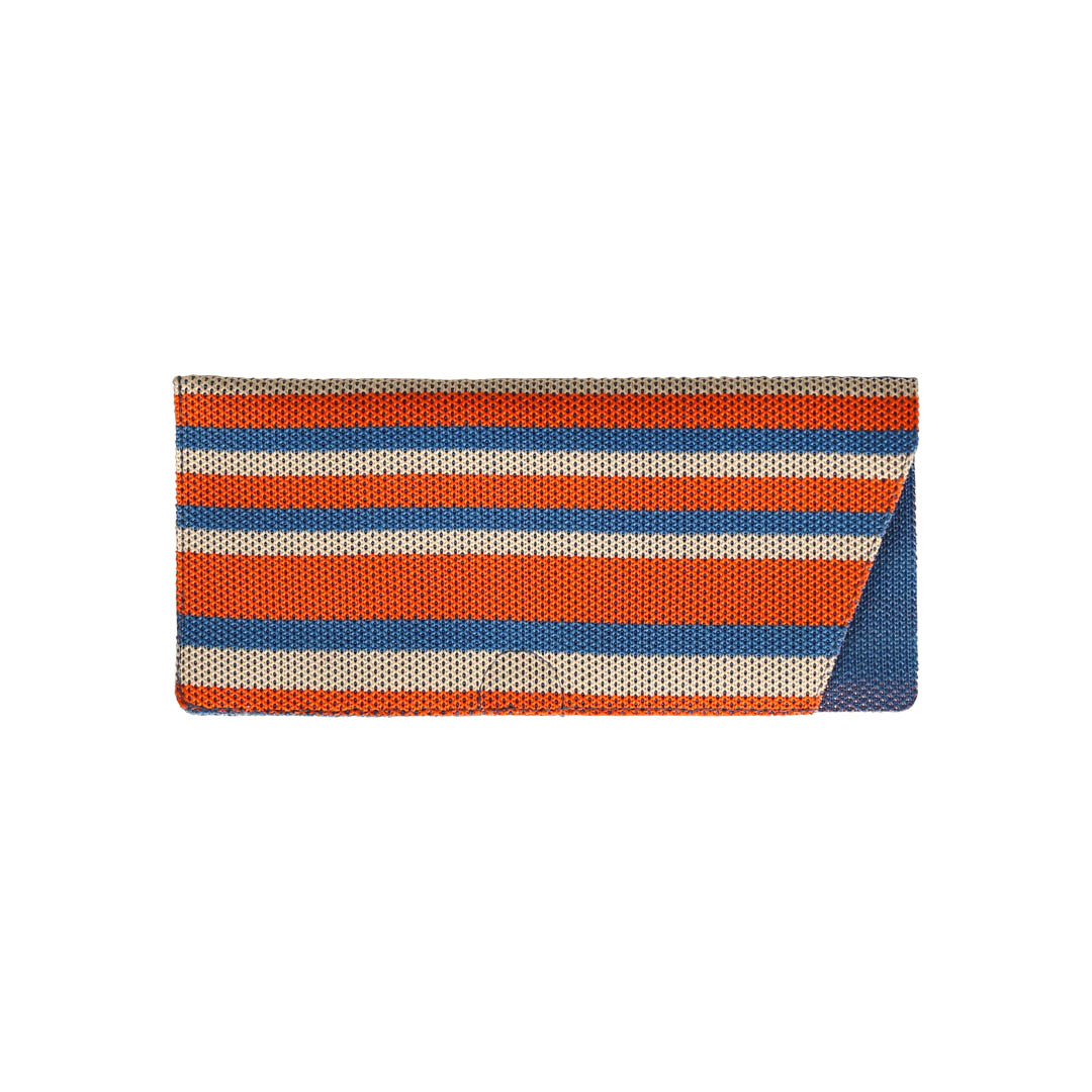 GLASSES CASE STRIPEY BLUE