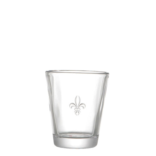 GLASS CUP ''FLEUR DE LIS''
