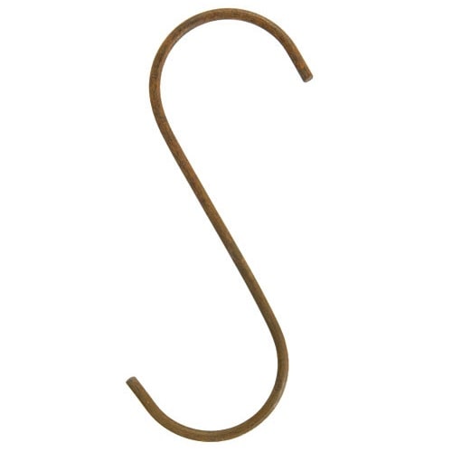 S-HOOK XL SET OF 2 RUSTED