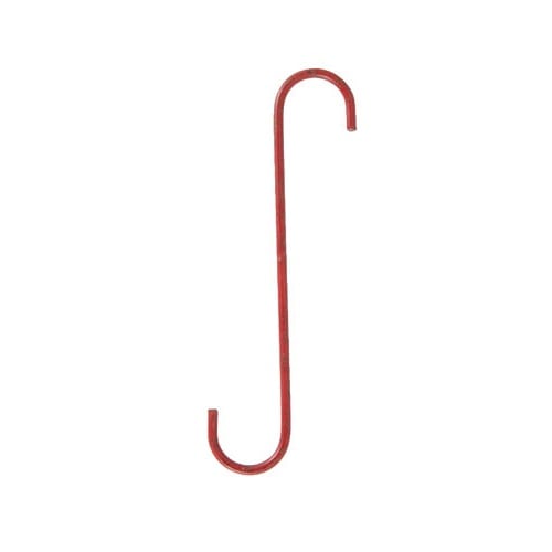 LONG S-HOOK SET OF 2 CLASSIC RED