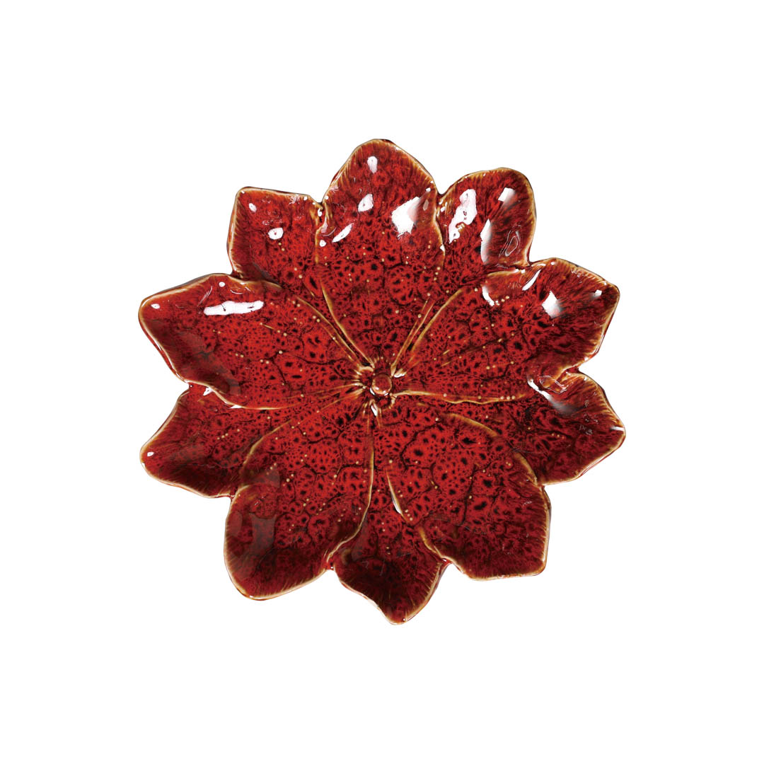 DAHLIA FLOWER DECOR PLATE