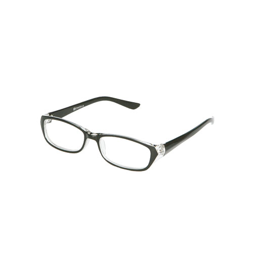 READING GLASSES BLACK/CLEAR 1.0