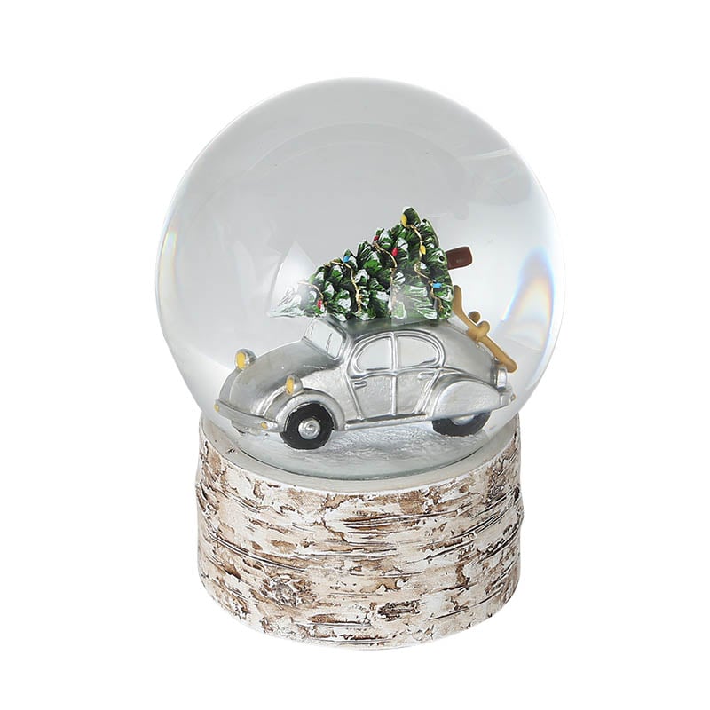 CAR CARRYING TREE SNOW GLOBE  [PX]