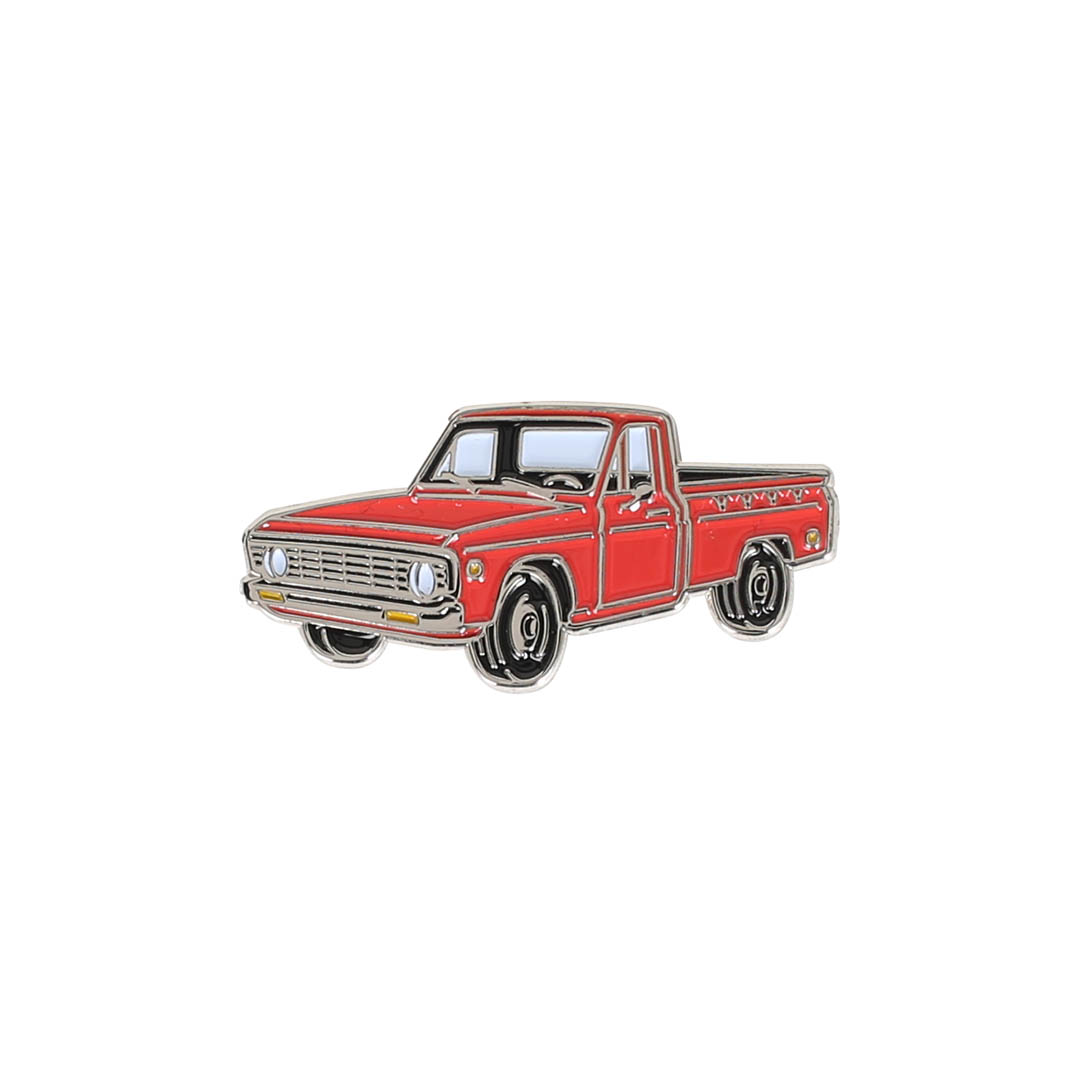 PINS RED PICKUP TRUCK